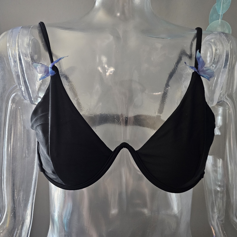 Butterfly Decor Push Up Bikini with cover top.
